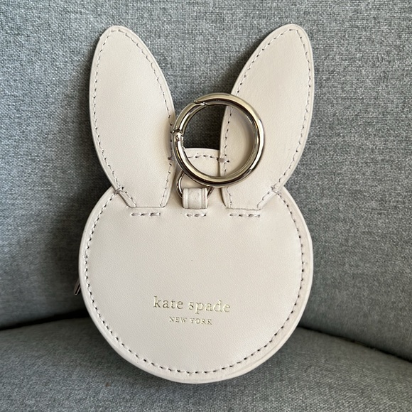 Kate Spade Bunny Coin Purse Keychain - Picture 2 of 4